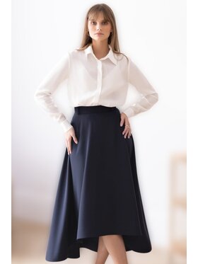 Me complete Me complete Spódnica midi Spódnica Soho navy blue Granatowy Regular Fit