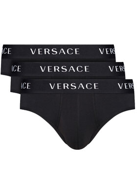 Versace Versace Sada 3 kusů slipů Basso AU04319 Černá