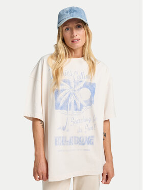 Billabong Billabong Marškinėliai This Sunny Time EBJZT00479 Balta Loose Fit