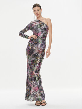 Just Cavalli Just Cavalli Večerní šaty 75PAO946 Barevná Slim Fit