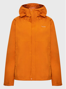 Rab Rab Dežna jakna Downpour Eco QWG-83-MAM Oranžna Regular Fit