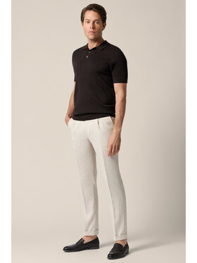 Lancerto Lancerto Spodnie materiałowe Paullo Beżowe SP131126000004 Beżowy Slim Fit