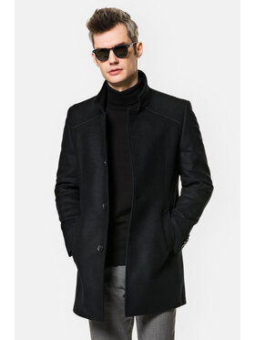 Lancerto Lancerto Płaszcz wełniany Haga KU054222000003 Czarny Regular Fit
