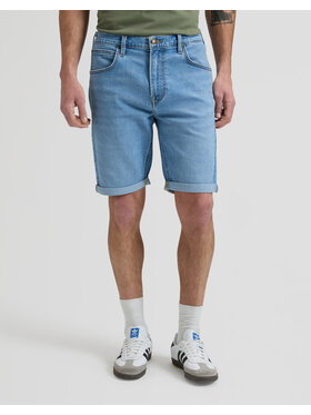 Lee Lee Szorty jeansowe 5 POCKET SHORT Niebieski Straight Leg