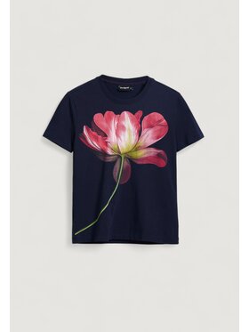 Desigual Desigual T-Shirt TS_PLATA Μπλε Shirt Fit