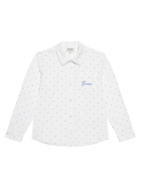 Guess Guess Cămașă N6RH02 WE5W0 Alb Regular Fit