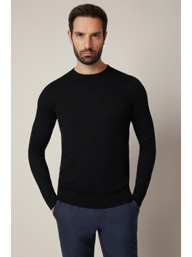 Lancerto Lancerto Sweter Luell SW073225000054 Czarny Regular Fit