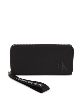 Calvin Klein Jeans Calvin Klein Jeans Ženska denarnica Ultralight Za W/Wristlet Tw K60K611242 Črna