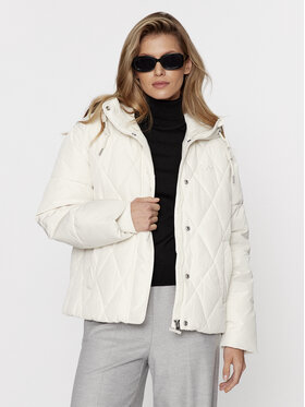 Lee Lee Kurtka zimowa 112341600 Écru Relaxed Fit