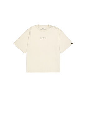 Alpha Industries Alpha Industries T-Shirt Studio Edition Backprint T-Shirt Beżowy Loose Fit