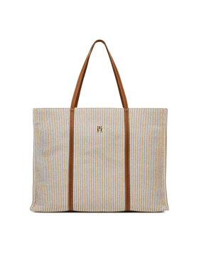 Tommy Hilfiger Tommy Hilfiger Geantă Th Premium Beach Le Tote AW0AW17418 Bej