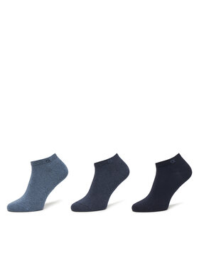 Calvin Klein Calvin Klein 3 vīriešu zemo zeķu pāru komplekts 701234366 Zils