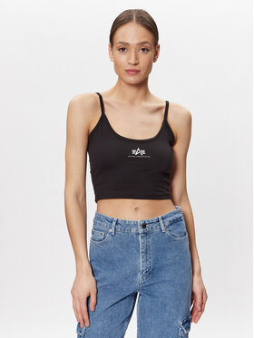 Alpha Industries Alpha Industries Тишърт Basic 116082 Черен Cropped Fit