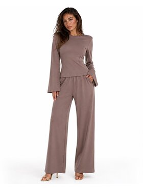 Agatha Studio Agatha Studio Komplet bluzka i spodnie A26ZS-KA-K58 Brązowy Regular Fit