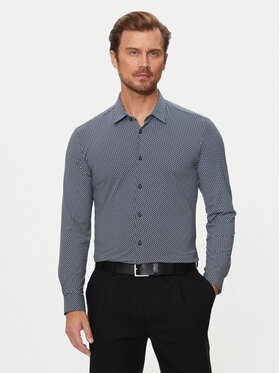 BOSS Boss Marškiniai Roan 50522091 Juoda Slim Fit