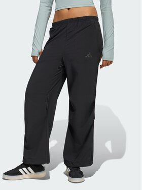adidas adidas Spodnie materiałowe FUTURE ICONS Czarny Loose Fit