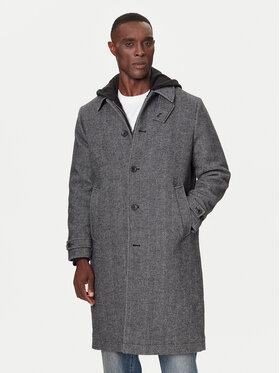 Calvin Klein Calvin Klein Gyapjú kabát LV04LD510G Szürke Regular Fit