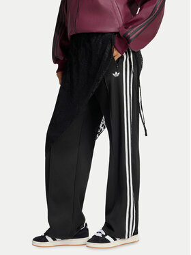 adidas adidas Spodnie dresowe 2In1 Firebird Loose Track Trousers With Lace Skirt LG4271 Czarny Relaxed Fit