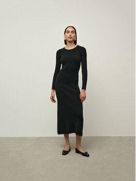 La Mania La Mania Vestito da giorno FIORE Nero Classic Fit