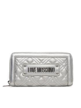LOVE MOSCHINO LOVE MOSCHINO Duży Portfel Damski JC5600PP1MLA196B Srebrny