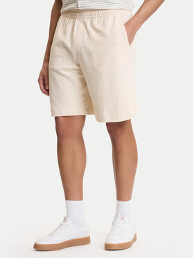 Guess Guess Pantaloncini sportivi M6GD16 K3088 Écru Regular Fit