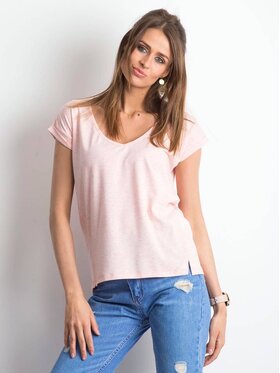 BASIC FEEL GOOD BASIC FEEL GOOD T-Shirt 209133 Różowy Regular Fit