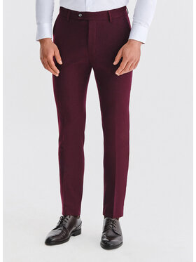 Pako Lorente Pako Lorente Spodnie garniturowe P25WF-6G-001 Bordowy Super Slim Fit