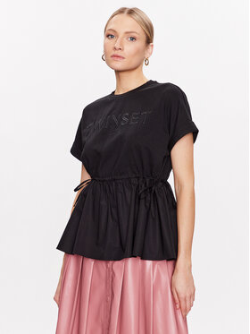 TWINSET TWINSET Тишърт 231TT2320 Черен Regular Fit
