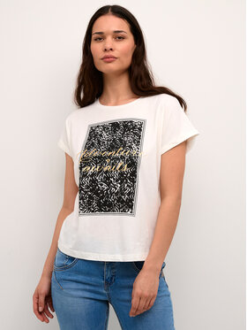 Cream Cream T-Shirt Crdania 10611633 Bílá Regular Fit