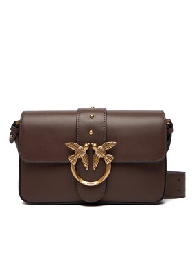PINKO PINKO Kabelka Love One Mini Slouchy Fl Al 25-26 104340 A0QO Hnedá