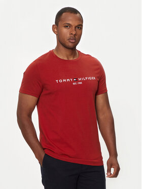 Tommy Hilfiger Tommy Hilfiger T-Shirt Logo MW0MW11797 Czerwony Regular Fit