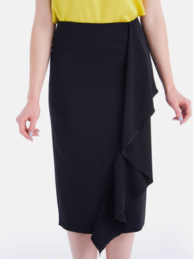 Potis & Verso Potis & Verso Spódnica midi Aurora Czarny Regular Fit