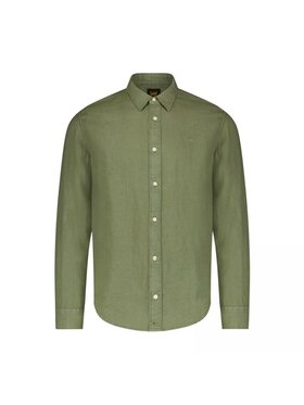 Lee Lee Koszula PATCH SHIRT IN OLIVE GROVE Zielony Regular Fit