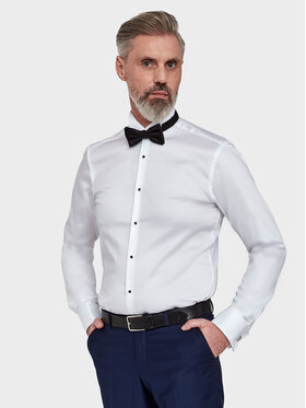 VILLARO VILLARO Koszula 091DLREGULAR Biały Regular Fit