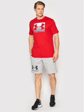 Under Armour Majica Ua Boxed Sportstyle 1329581 Rdeča Loose Fit