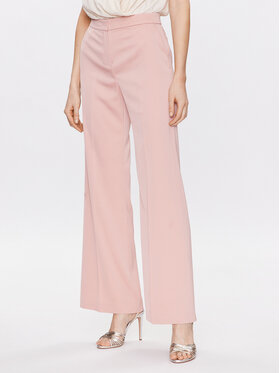 Pinko Pinko Kalhoty z materiálu Pinto 100029 A0GH Růžová Flare Fit