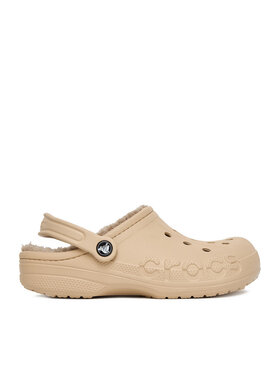 Crocs Crocs Klapki C-BAYA LINED CLOG 205969-2ZM Beżowy