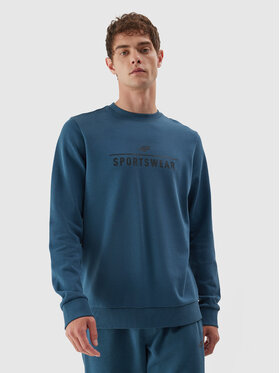 4F 4F Суитшърт 4FAW23TSWSM692 Син Regular Fit