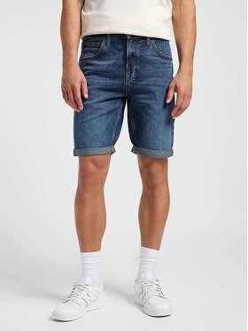 Lee Lee Szorty jeansowe 5 POCKET SHORT Niebieski Regular Fit