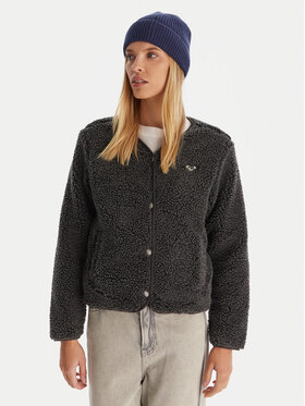Roxy Roxy Fleecejacke Iconic Town ERJPF03229 Grau Regular Fit