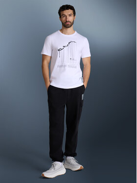 4F 4F T-Shirt BRIGHT TRACK Biały Regular Fit