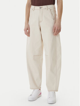 Roxy Roxy Jeansy Cloudbreak Mid Sandbar ERJDP03324 Écru Barrel Fit