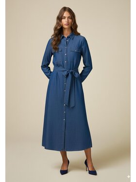 Oltre Oltre Abito da sera 7708R005103N034 Blu A-Line Fit