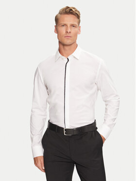 BOSS Boss Srajca H-Hank Party 50527623 Bela Slim Fit