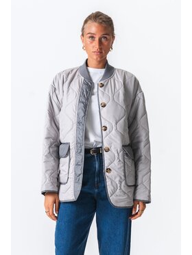 TeeShoppen TeeShoppen Kurtka przejściowa 'Basic Collection' Szary Regular Fit