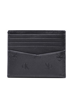 Calvin Klein Jeans Calvin Klein Jeans Etui na karty kredytowe Monogram Soft Cardcase 10Cc Aop K50K510434 Czarny