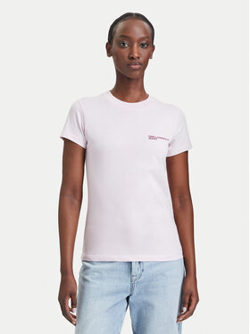 Karl Lagerfeld Jeans Karl Lagerfeld Jeans T-Shirt A1W17004 Světle růžová Slim Fit