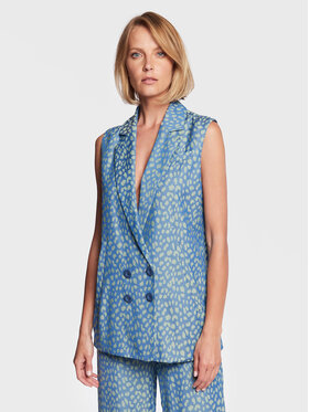 Silvian Heach Silvian Heach Vesta Gilet GPP23497GT Modrá Regular Fit