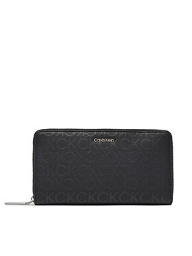 Calvin Klein Calvin Klein Portafoglio grande da donna Ck Must Za Wallet Xl_Epi Mono K60K611869 Nero