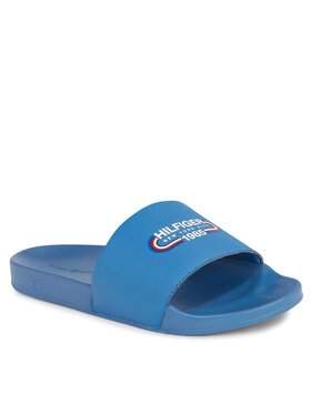 Tommy Hilfiger Natikači Rwb Hilfiger Oly Pool Slide FM0FM05019 Modra